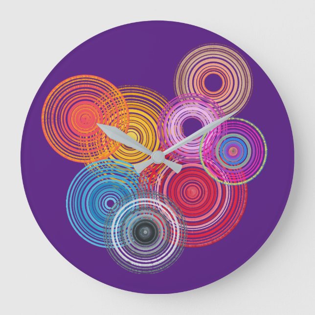 Grande Horloge Ronde Multicolored circles (Recto)