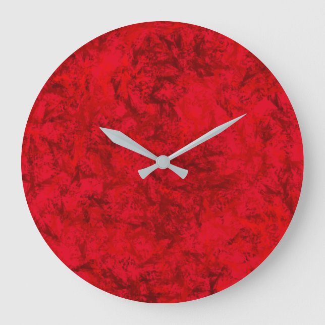 Grande Horloge Ronde Mur Clock Red Sun (Recto)