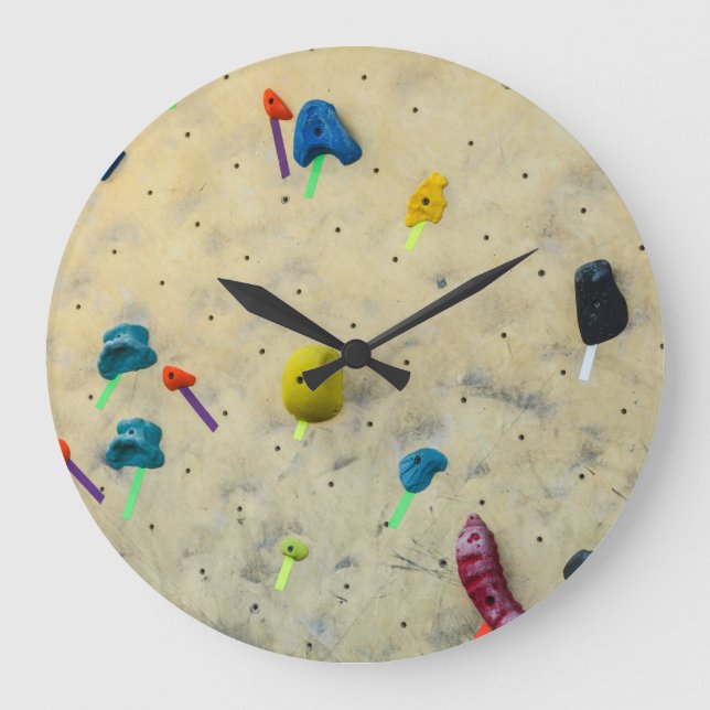 Grande Horloge Ronde Mur d'Escalade intérieur - Sports (Recto)
