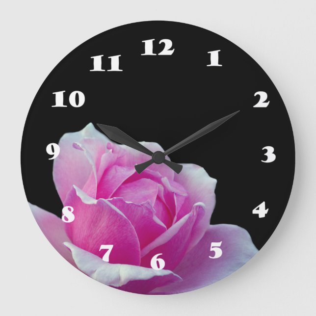 Grande Horloge Ronde Mur rose (Recto)