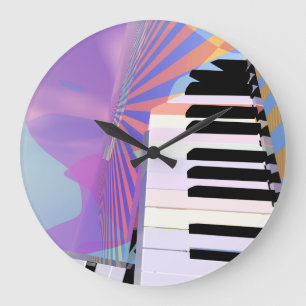 Grande Horloge Ronde Musique de clavier Abstraite