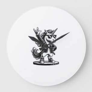 Grande Horloge Ronde Musique rock et heavy metal, Rocker, Licorne drôle