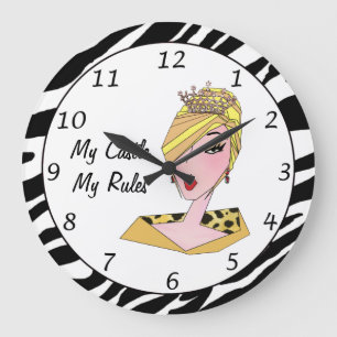 Grande Horloge Ronde "My Castle, My Rules” DIVA Clock