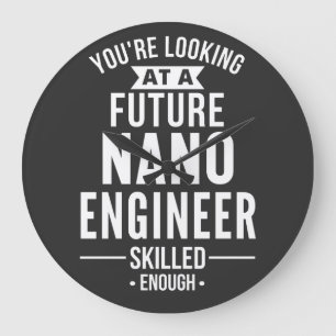 Grande Horloge Ronde NANO cadeau ingénieur