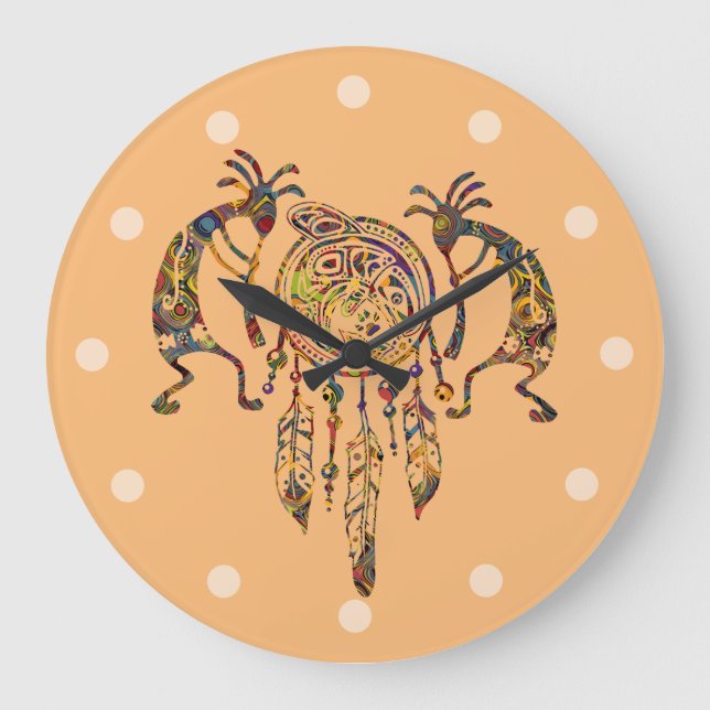 Grande Horloge Ronde Native American Kokopelli (Recto)