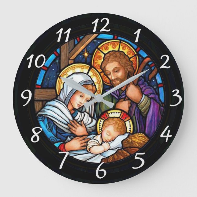 Grande Horloge Ronde Nativité (Recto)