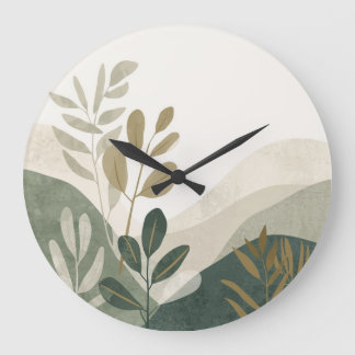 Grande Horloge Ronde Nature Inspired Wall Clock 