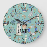 Nautical Coastal Sea Beach Turquoise Boy Nom de la