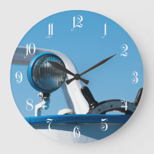 Grande Horloge Ronde Nautical ship wheel sailboat