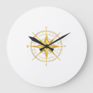 Grande Horloge Ronde Naviguer dans le voyage de la vie