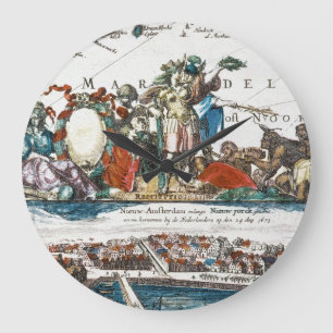 GRANDE HORLOGE RONDE NEW AMSTERDAM, 1673