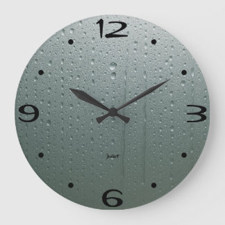 Grande Horloge Ronde New Home Perfect Bathroom Wall Steamed Timepiece 