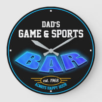 N'importe quel nom Game & Sports Bar Bleu et noir