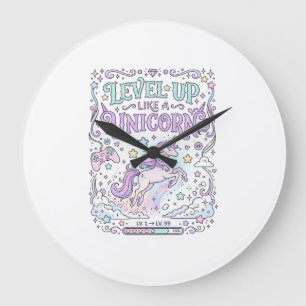 Grande Horloge Ronde Niveau de licorne monte comme une licorne Marketpl