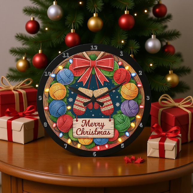 Grande Horloge Ronde Noël de fils (Créateur téléchargé)