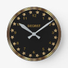 Noir avec le cadre métallique d'étoile d'or de