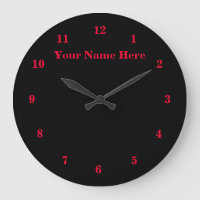 Noir Rouge - Personnalisable - Ajouter Votre Texte