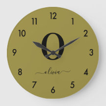 Nom De Script Monogramme Or Personnalisé Et Noir