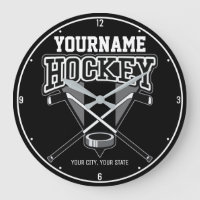 NOM Personnalisé Joueur de hockey Stick Puck Team