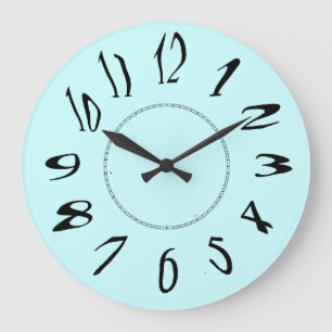 Grande Horloge Ronde Nombre déformé