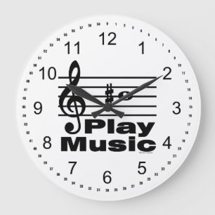 Grande Horloge Ronde Notation musicale B Sharp