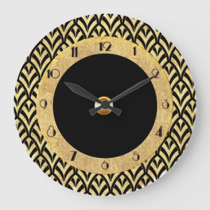 Grande Horloge Ronde Nouveau Style Art Déco Circulaire