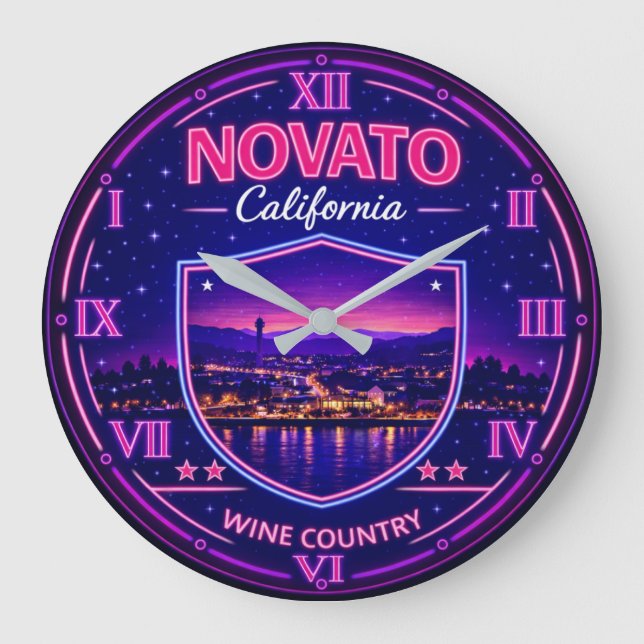 Grande Horloge Ronde Novato California Valley Lights (Recto)