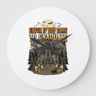 Grande Horloge Ronde Nuit de l'Académie ensorcelée d'Halloween