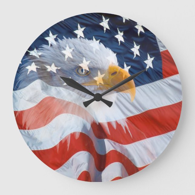 Grande Horloge Ronde Numberless Patriotic (Recto)