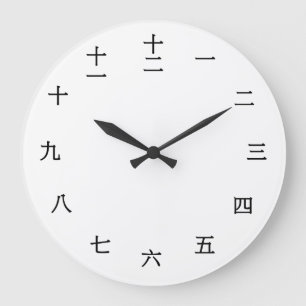 Grande Horloge Ronde Numeral Character chinois