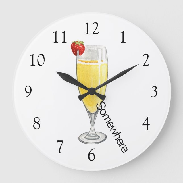 Grande Horloge Ronde O'Clock Somewhere Mimosa (Recto)