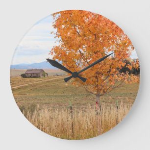 Grande Horloge Ronde Octobre lumineux 