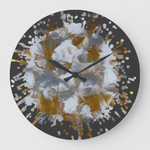 Grande Horloge Ronde œuvre d'art faite main