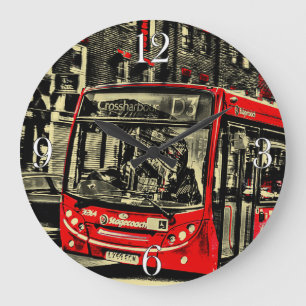 Grande Horloge Ronde Oeuvre de scène de Londres Bus Street