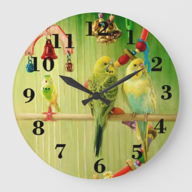 Grande Horloge Ronde Oiseaux (Recto)