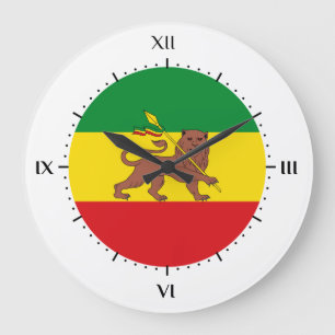 Grande Horloge Ronde Old Ethiopian flag
