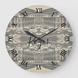 Grande Horloge Ronde Opéra Staatsoper de Vienne Autriche vintage