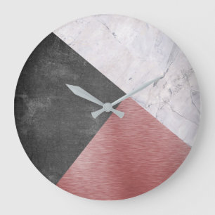 Grande Horloge Ronde Or rose, tableau de bord & marbre