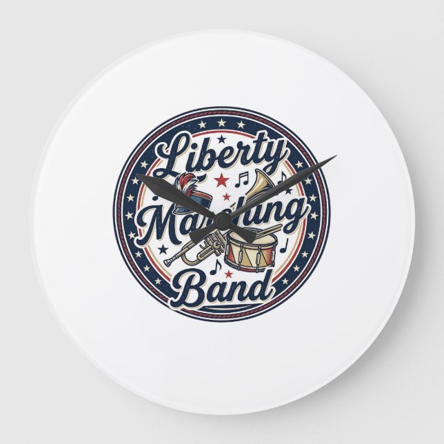 Grande Horloge Ronde Orchestre de défilé de la liberté Patriote Défilé  (Recto)