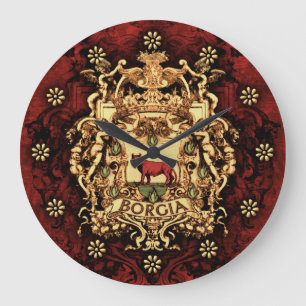 Grande Horloge Ronde Ornate Borgia