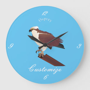 Grande Horloge Ronde Osprey Hawk Raptor Thunder_Cove