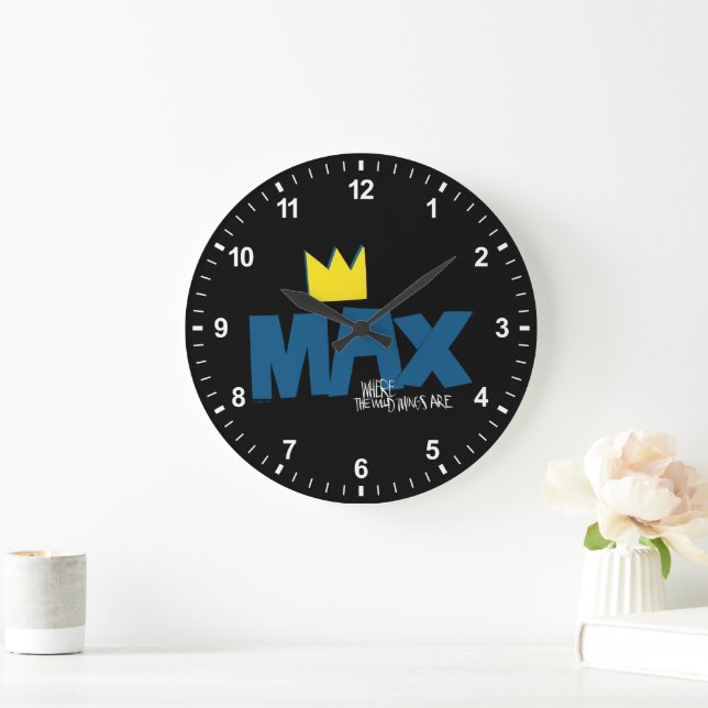 Grande Horloge Ronde Où sont les choses sauvages | Max et Couronne (Maison)