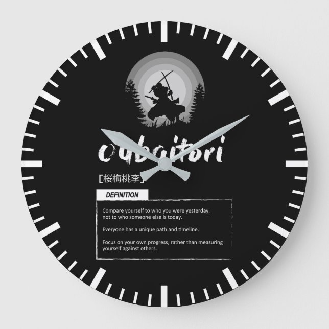Grande Horloge Ronde Oubaitori - Le concept japonais de réussite - Moti (Recto)