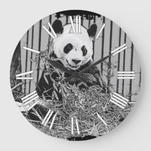 Grande Horloge Ronde Ourson Panda