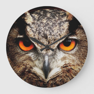 Grande Horloge Ronde Owl 3 Wall Clocks & Numeral Options