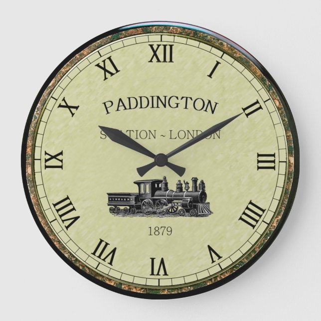 Grande Horloge Ronde Paddington ~ Moteur à vapeur ~ Londres Angleterre  (Recto)