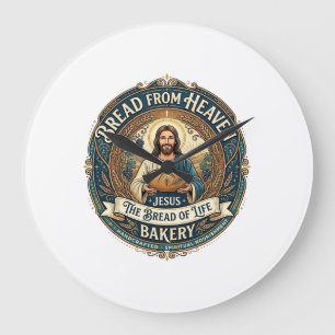 Grande Horloge Ronde Pain De Ciel Jésus Pain De Vie Boulangerie Chrétie