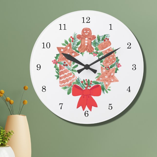 Grande Horloge Ronde Pain d'épices Noël (Créateur téléchargé)