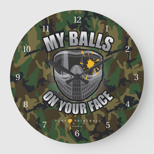 Grande Horloge Ronde Paintball on Your Face (Recto)