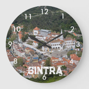 Grande Horloge Ronde Palais de Sintra d'en haut à Sintra, Portugal